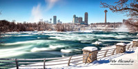 Niagara Falls winter frozen