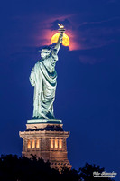 Statue of Liberty Full Moon
