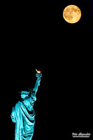 Statue of Liberty Blue Moon