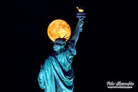 Statue of Liberty Blue Moon