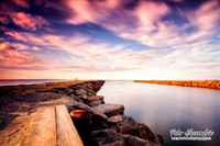Summer Beach scenes sunset