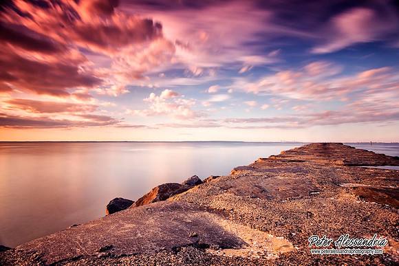 Summer Beach scenes sunset