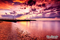 Summer Beach scenes sunset