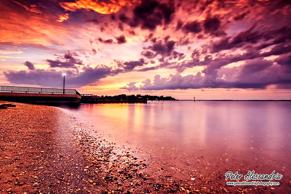 Summer Beach scenes sunset