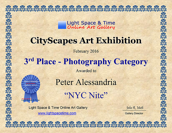 3rd Place CITYSCAPES - 2016 ART EXHIBITION