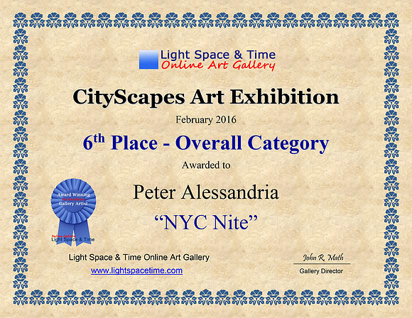 6th Place CITYSCAPES - 2016 ART EXHIBITION