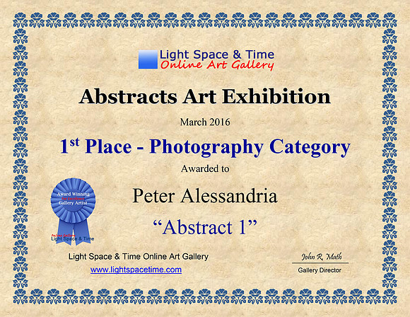 1st - ABSTRACTS - 2016 ART EXHIBITION