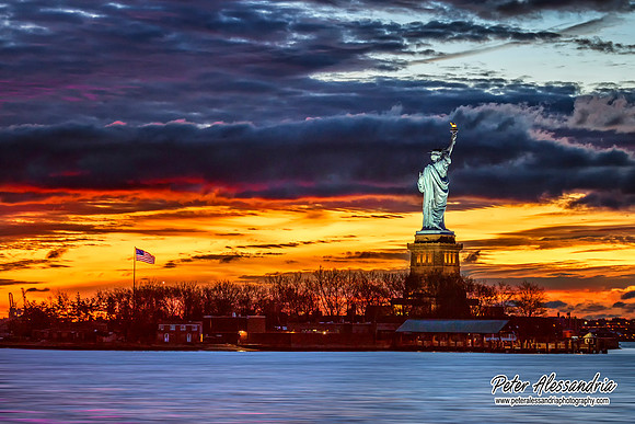 Statue of Liberty Sunrise