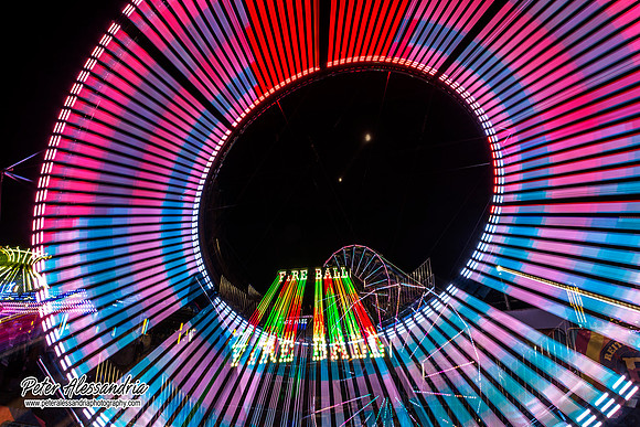 Carnival Rides at Night