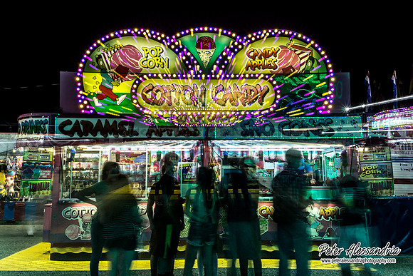 Carnival Rides at Night