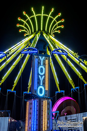 Carnival Rides at Night