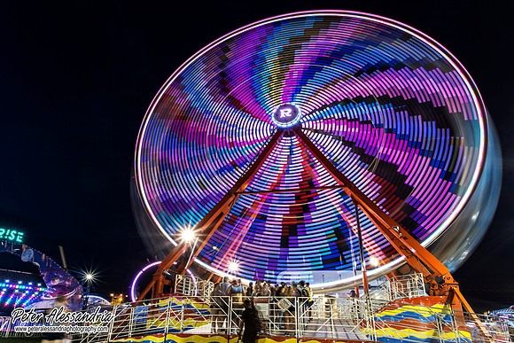 Carnival Rides at Night