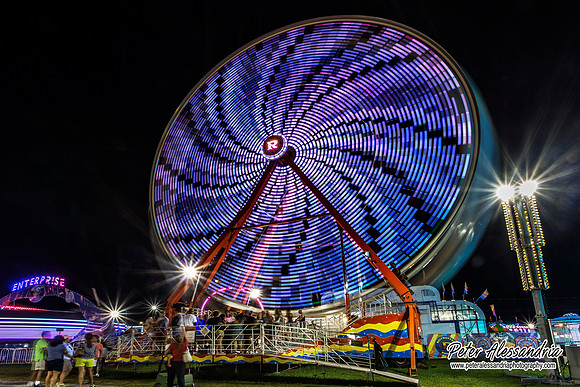 Carnival Rides at Night