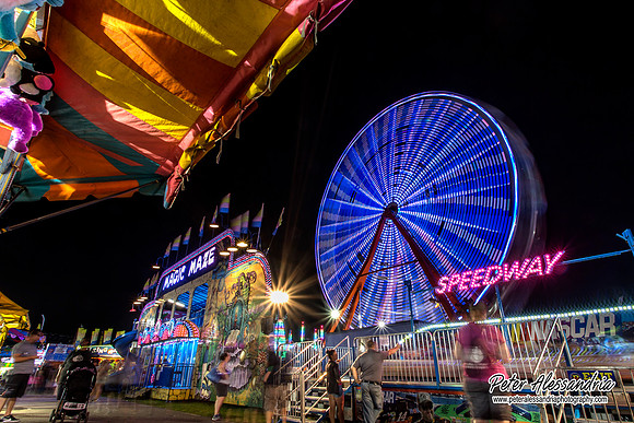 Carnival Rides at Night