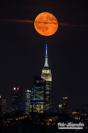 Buck Full Moon Over New York City