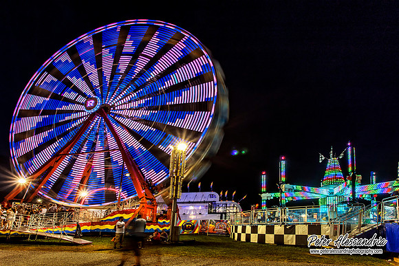 Carnival Rides at Night