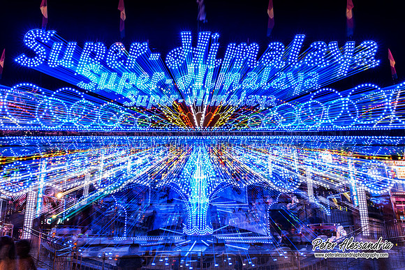 Carnival Rides at Night