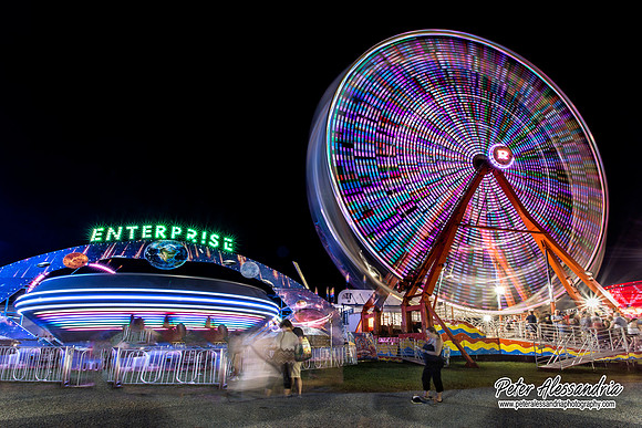 Carnival Rides at Night