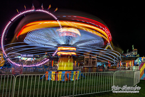Carnival Rides at Night