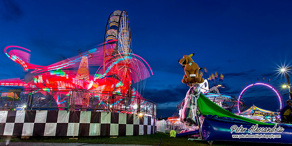 Carnival Rides at Night