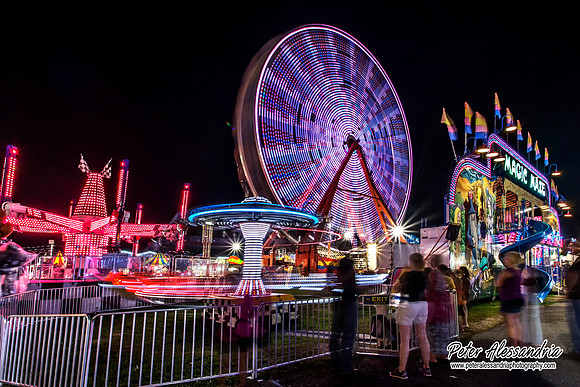 Carnival Rides at Night