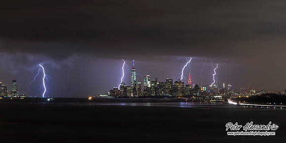 New York City Storm Lightning