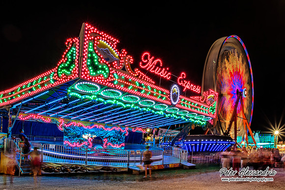 Carnival Rides at Night