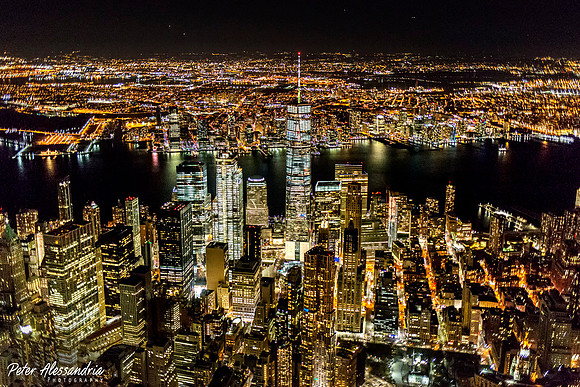 Helicopter Flight New York City Night