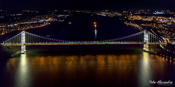 Helicopter Flight Aerial New York City Night