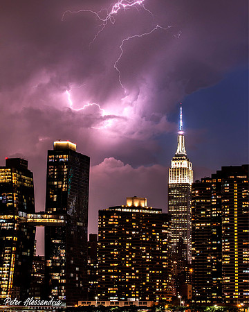 Lightning Empire State New York