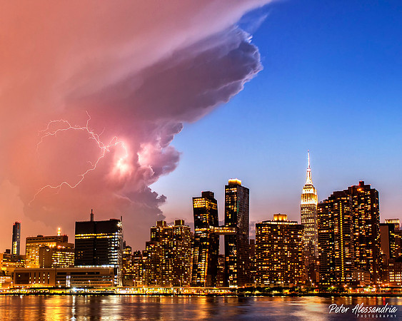 Lightning Empire State New York