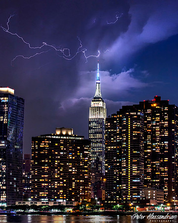 Lightning Empire State New York