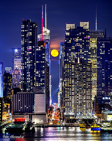 New York City Moonhattanhenge