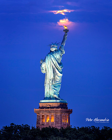 Statue of Liberty Moon