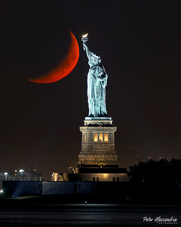 Statue of Liberty Moon
