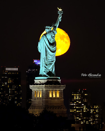 Statue of Liberty Moon