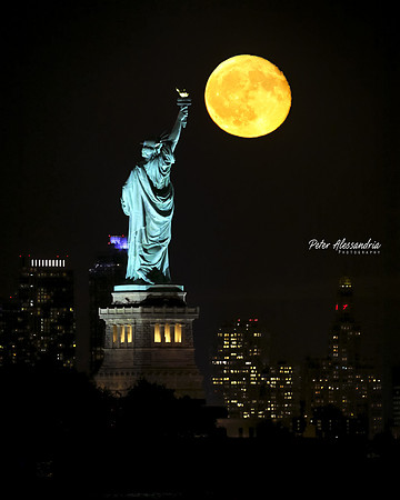 Statue of Liberty Moon