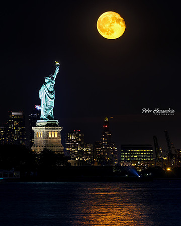 Statue of Liberty Moon