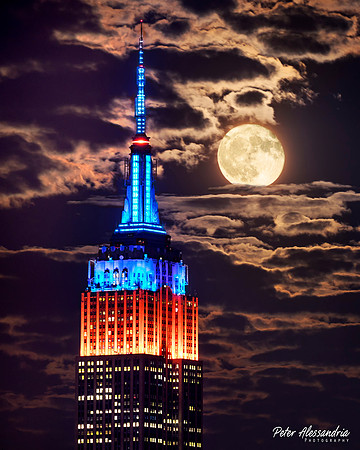 Empire State Building Harvest Moon