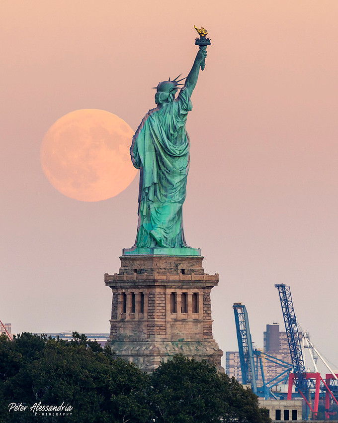 Statue of Liberty Moon