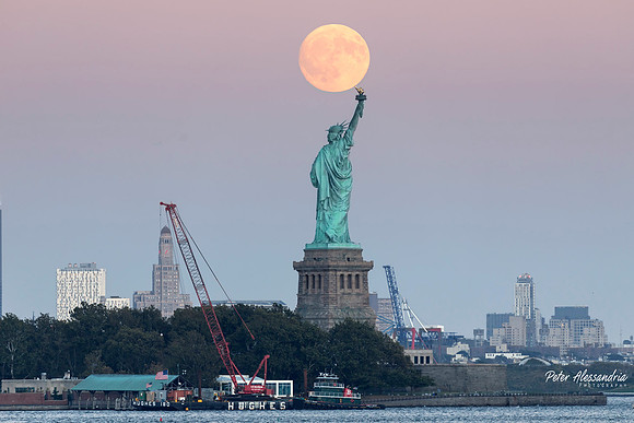 Statue of Liberty Moon