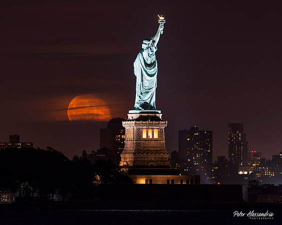 Statue of Liberty Moon