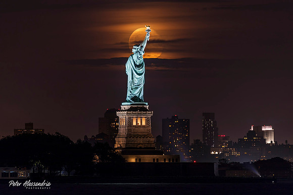 Statue of Liberty Moon