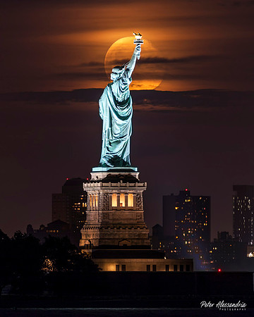 Statue of Liberty Moon