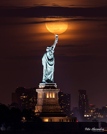 Statue of Liberty Moon
