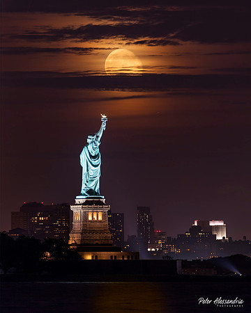 Statue of Liberty Moon