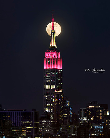 Empire State Building Moon