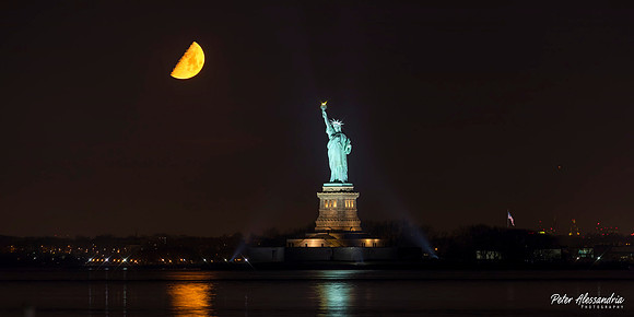 Statue of Liberty Moon