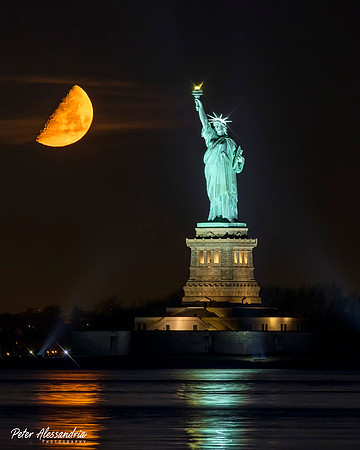 Statue of Liberty Moon