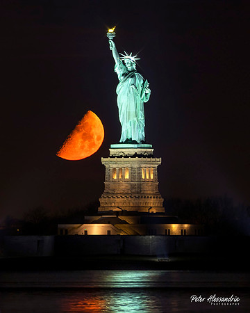 Statue of Liberty Moon